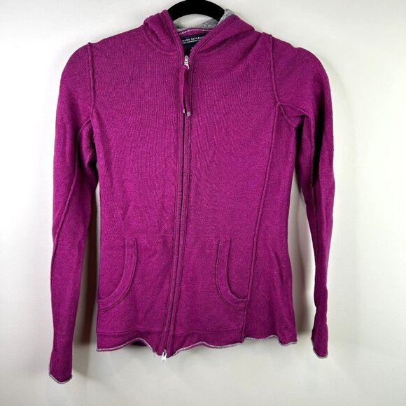 Banana Republic purple luxury cashmere blend‎ women’s zip up size XS - Picture 1 of 9